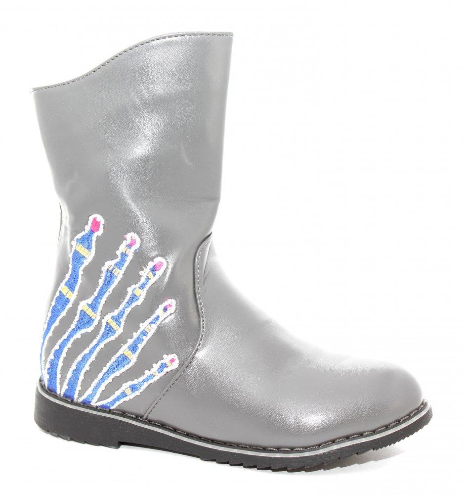 Сапоги демисезонные шалунишки 613-jc10912 серые Сапоги демисезонные шалунишки 613-jc10912 серые